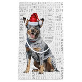 Schattigee Kerst Rundvee Hond Vakantie Woof Word A Klein Cadeauzakje