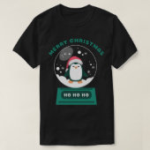 Schattigee Kerst "Sneeuw Wereldbol Penguin" Graphi T-shirt (Design voorkant)