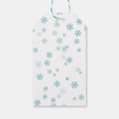 Schattigee kerst sneeuwman cadeau Label Cadeaulabel (Achterkant)