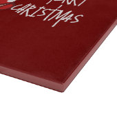 Schattigee Kerst Sneeuwman Cartoon Custom Holiday Snijplank (Hoek)