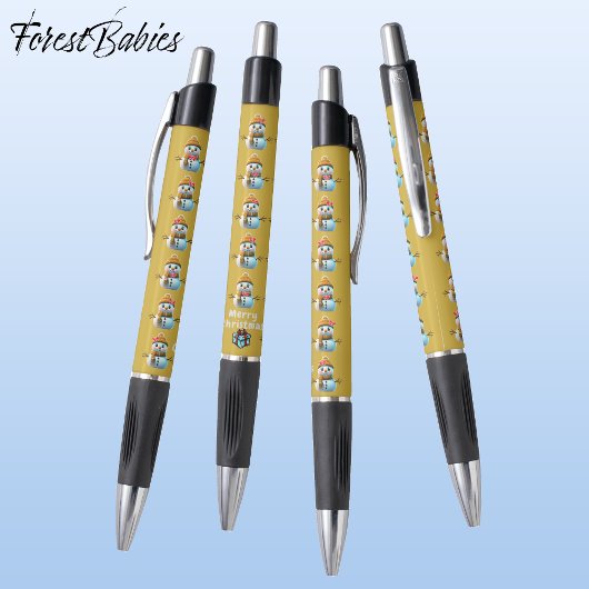 Schattigee kerst sneeuwman, feestelijke grafiek, g pen