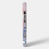 Schattigee kerst sneeuwman stoer Case-Mate iPhone case (Achterkant / Links)