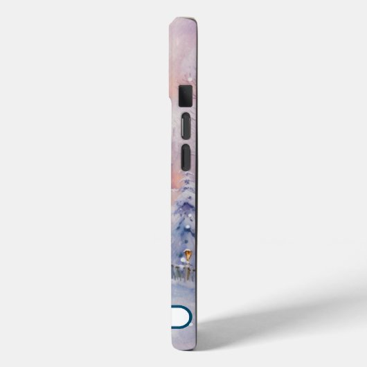 Schattigee kerst sneeuwman stoer Case-Mate iPhone case (Achterkant / Links)