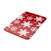Schattigee kerst sneeuwvlok badmat! badmat (Gekanteld)