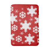 Schattigee kerst sneeuwvlok badmat! badmat (Voorkant Verticaal)