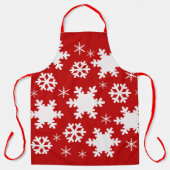 Schattigee kerst sneeuwvlok Schort! Schort (Voorkant)