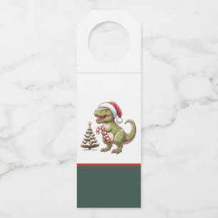 Schattigee kerst snoepriet dinosaurus flessenhanger