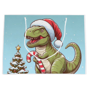 Schattigee kerst snoepriet dinosaurus groot cadeauzakje
