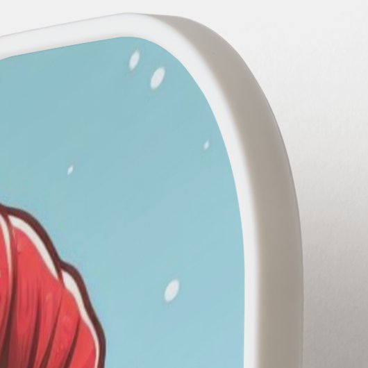 Schattigee kerst snoepriet dinosaurus pickleball paddle (Links Detail)