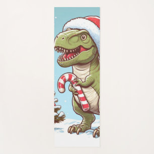 Schattigee kerst snoepriet dinosaurus yogamat