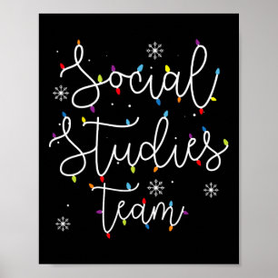Schattigee Kerst Sociale Studies Team X-mas Light Poster