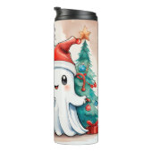Schattigee kerst spook koppel Tumbler: griezelig s Thermosbeker (Geroteerd rechts)