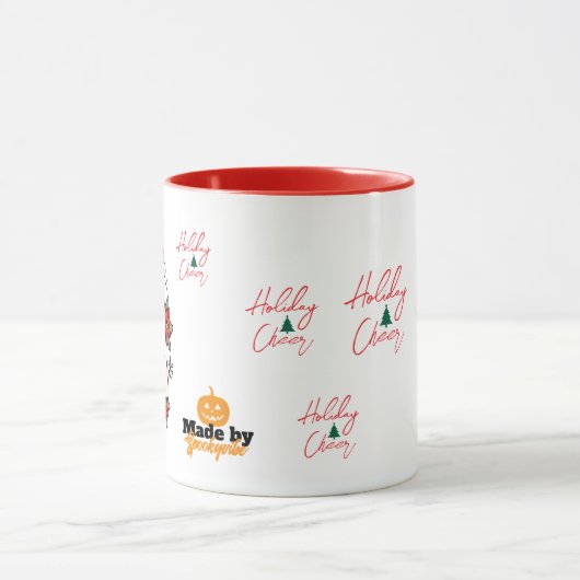 Schattigee kerst spook Mok | Vakantie Gingerbread  (Midden)