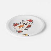 Schattigee kerst spook Mok | Vakantie Gingerbread Papieren Bordje (Gekanteld)