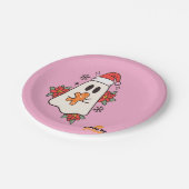 Schattigee kerst spook Mok | Vakantie Gingerbread Papieren Bordje (Gekanteld)