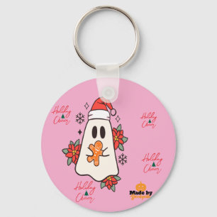 Schattigee kerst spook Mok Vakantie Gingerbread Sleutelhanger