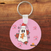 Schattigee kerst spook Mok | Vakantie Gingerbread  Sleutelhanger (Voorkant)