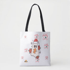 Schattigee kerst spook Mok | Vakantie Gingerbread  Tote Bag