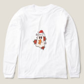 Schattigee kerst spook Mok | Vakantie Gingerbread  Tri-Blend Shirt (Voorkant)