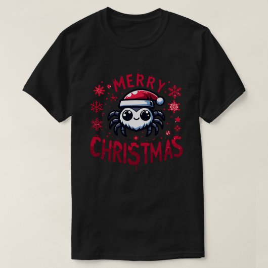 Schattigee kerst springen spin t-shirt (Design voorkant)