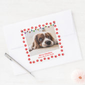 Schattigee Kerst stickers met Custom Afbeelding & (Envelop)