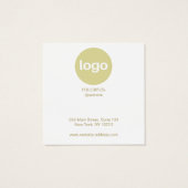 Schattigee kerst Stud Oorbel Logo Display Kaart (Achterkant)