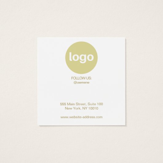 Schattigee kerst Stud Oorbel Logo Display Kaart (Achterkant)