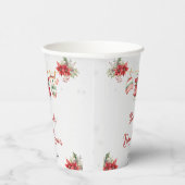 Schattigee kerst Sweet Santa Baby Girl Baby shower Papieren Bekers (Rechts)