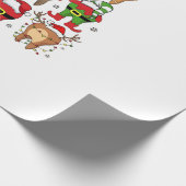 Schattigee Kerst Tandheelkundige Tekens Leuke vaka Cadeaupapier (Hoek)