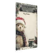Schattigee Kerst Teddy Bear Illustratie Ontwerp Mini Klembord (Schuin)