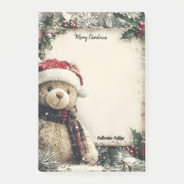 Schattigee Kerst Teddy Bear Illustratie Ontwerp Post-it® Notes