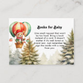 Schattigee Kerst Tedy Beer Winterboeken voor Baby Informatiekaartje (Voorkant)