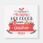 Schattigee kerst thema vakantie magneet (Voorkant)