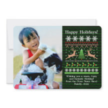 Schattigee kerst trui thema foto groet