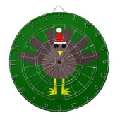 Schattigee Kerst Turkije Dart Board Dartbord (Voorkant)