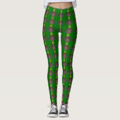 Schattigee Kerst Turkije Leggings (Voorkant)