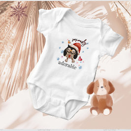 Schattigee kerst uil meisje romper