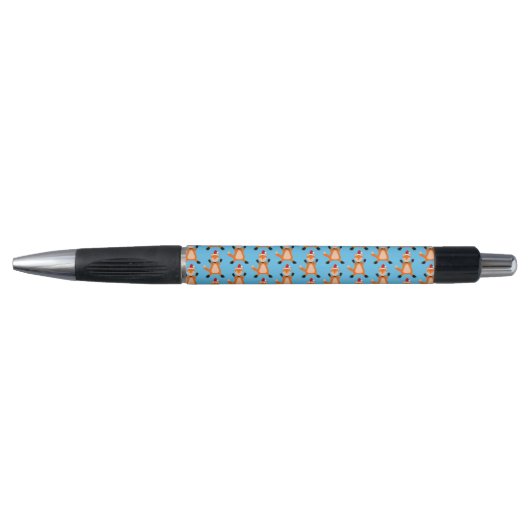 Schattigee kerst vos patroon pen (Voorkant)