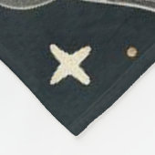 Schattigee kerst vossen en geschenkdozen fleece deken (Hoek)