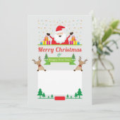 Schattigee Kerst Wenskaarten Kaart (Staand voorkant)