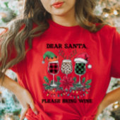 Schattigee Kerst Wijn T-shirt