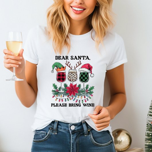 Schattigee Kerst Wijn T-shirt