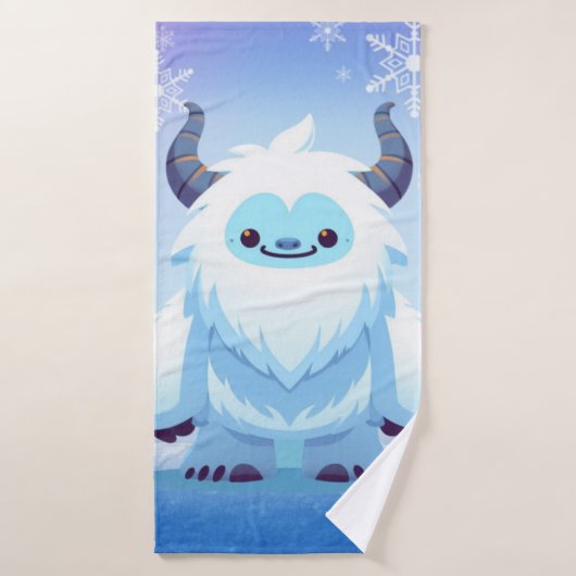 Schattigee kerst/winteryeti badhanddoek (Badhanddoek)