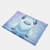 Schattigee kerst/winteryeti deurmat (Schuin)
