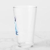 Schattigee kerst/winteryeti glas (Links)