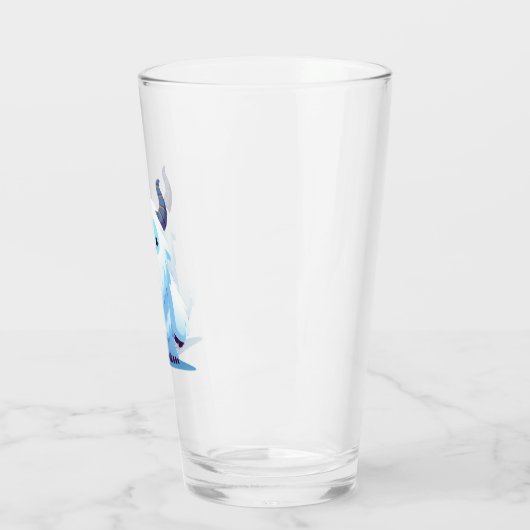 Schattigee kerst/winteryeti glas (Links)