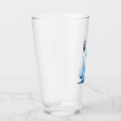 Schattigee kerst/winteryeti glas (Rechts)