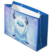 Schattigee kerst/winteryeti groot cadeauzakje (Voorkant Gekanteld)