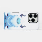 Schattigee kerst/winteryeti iPhone hoesje (Achterkant horizontaal)