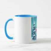 Schattigee kerst/winteryeti mok (Links)